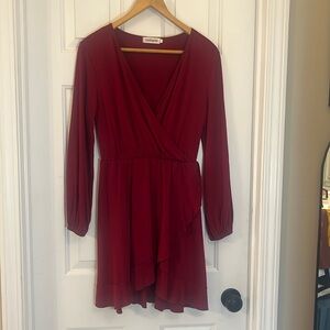 Small Red long sleeve dress